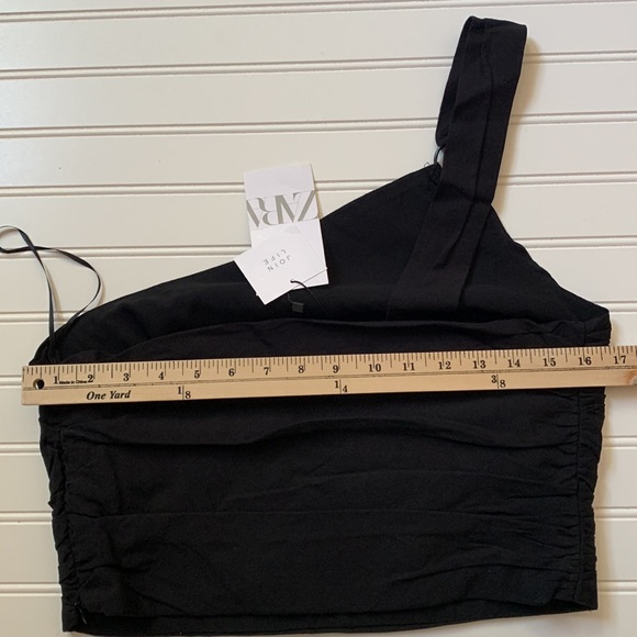 Zara NWT linen blend crop top - Picture 6 of 9